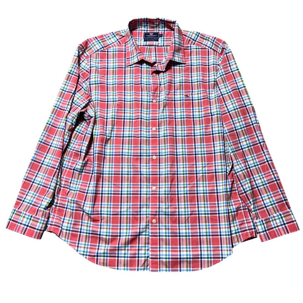 Vineyard Vines Men's Sz 2XL Classic Fit Tucker Long Sleeve Performance